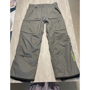 LIQUID Men's L Gray Snowboard Ski Cargo Skiing Outdoor Winter Sports Bibs Pocket